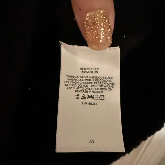 Express Black Sequin Sweater - Picture 7 of 8